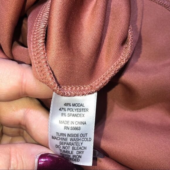 Cynthia Rowley Rust Orange Hooded V-Neck Sweater Dress Size Large - Picture 4 of 5